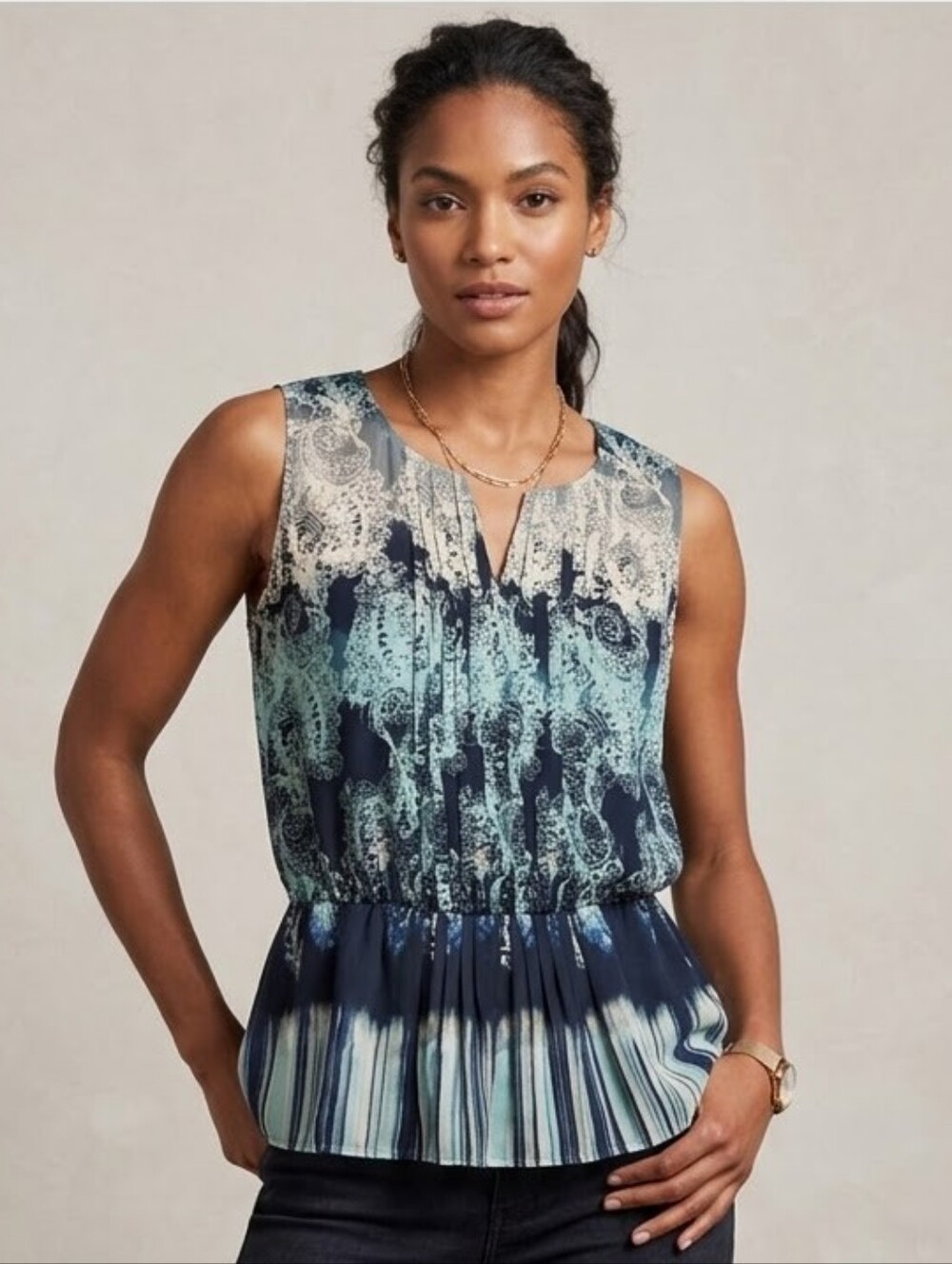 Halogen Sleeveless Blouse